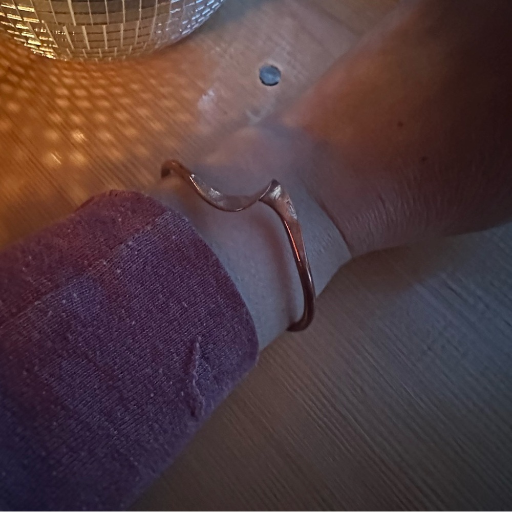 Native American Elegant Copper Wave Bracelet - image 2